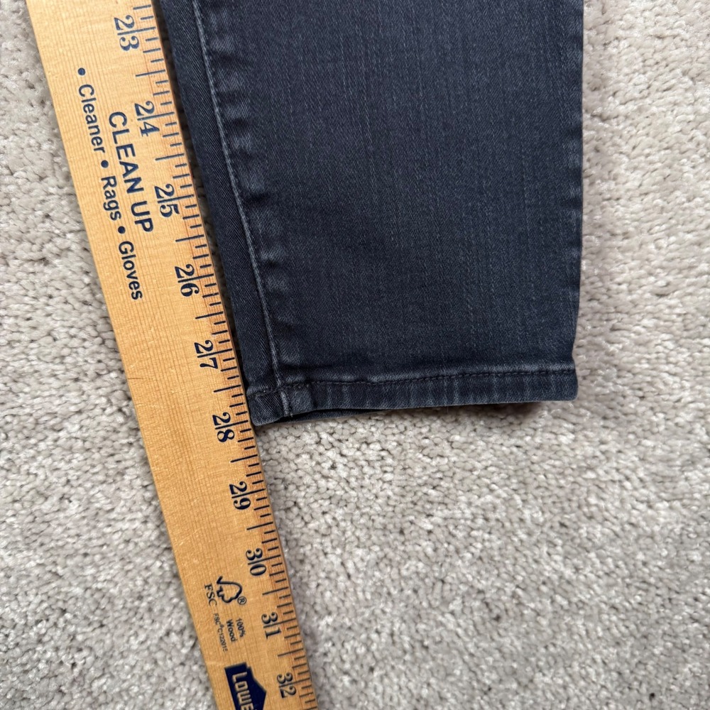MOTHER Dark Gray Skinny Jeans with Multicolor Star Patch - Picture 7 of 13